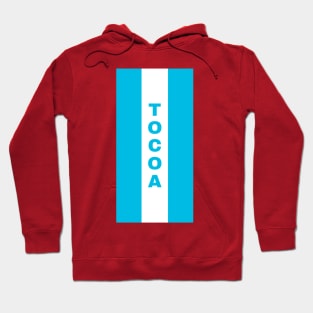 Tocoa City in Honduras Flag Colors Vertical Hoodie